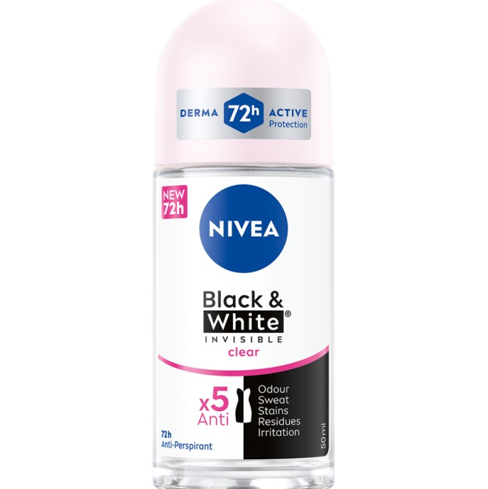 Nivea Antiperspirant Deo Black & White Original Roll On 50 ml