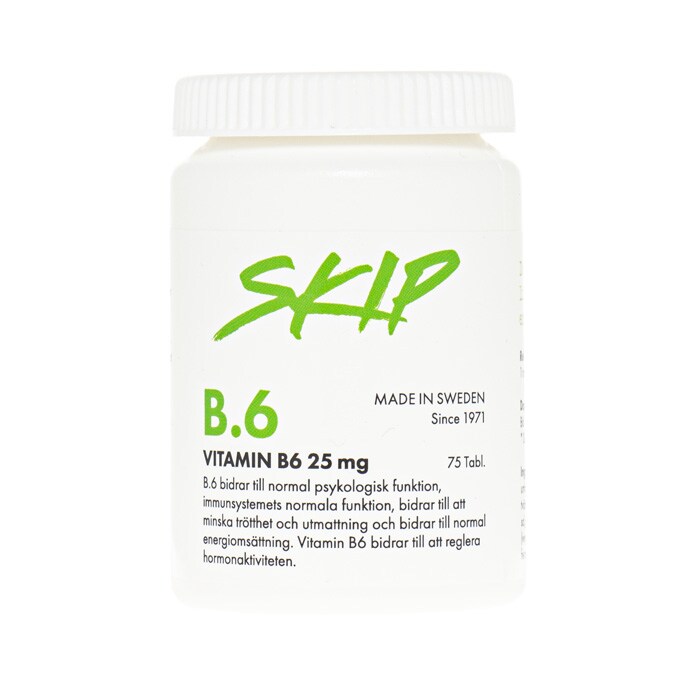Skip Vitamin B.6 25mg 75 tabletter