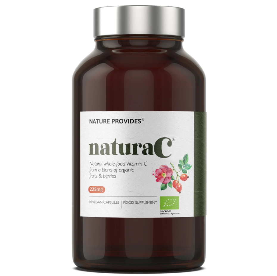 Nature Provides naturaC® | Certifierat ekologiskt wholefood-vitamin C (225 mg) 90 kapslar