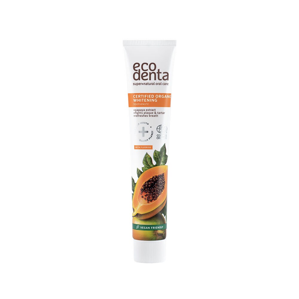 Eco Denta Organic Whitening Toothpaste With Papaya Extract 75ml