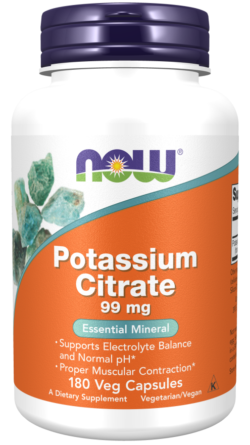 NOW Potassium (Kalium) Citrate 180 vegcaps