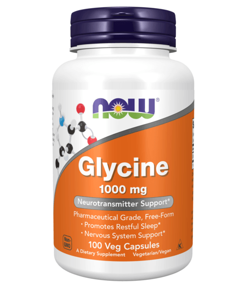 NOW Glycine 1000 mg 100 vegkapslar