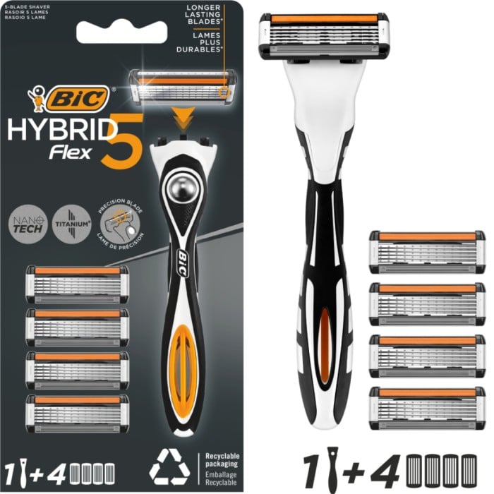 BIC Hybrid Flex 5 rakhyvel Starter Kit