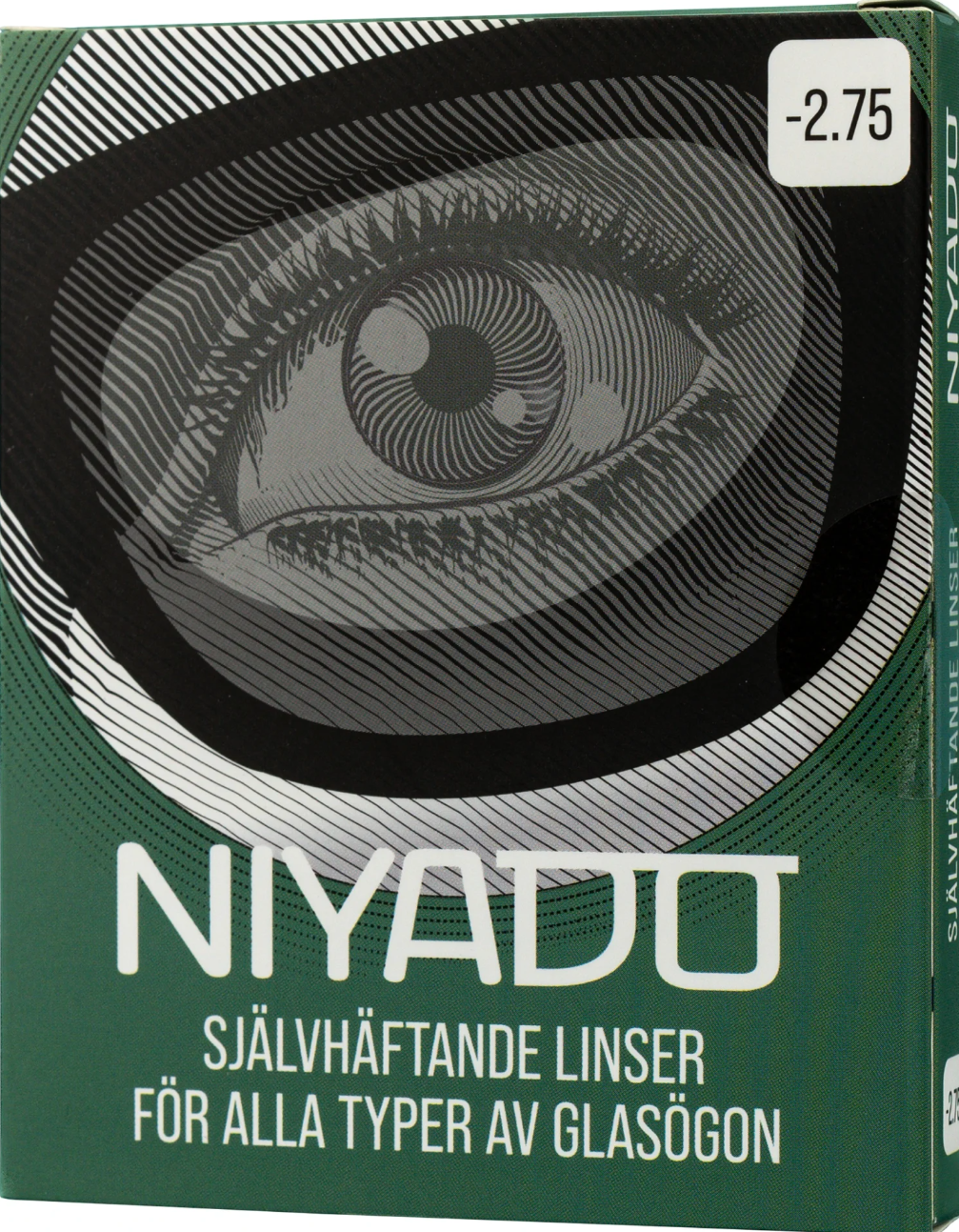 NIYADO Självhäftande Optiska Silikonlinser 1-par -2,75