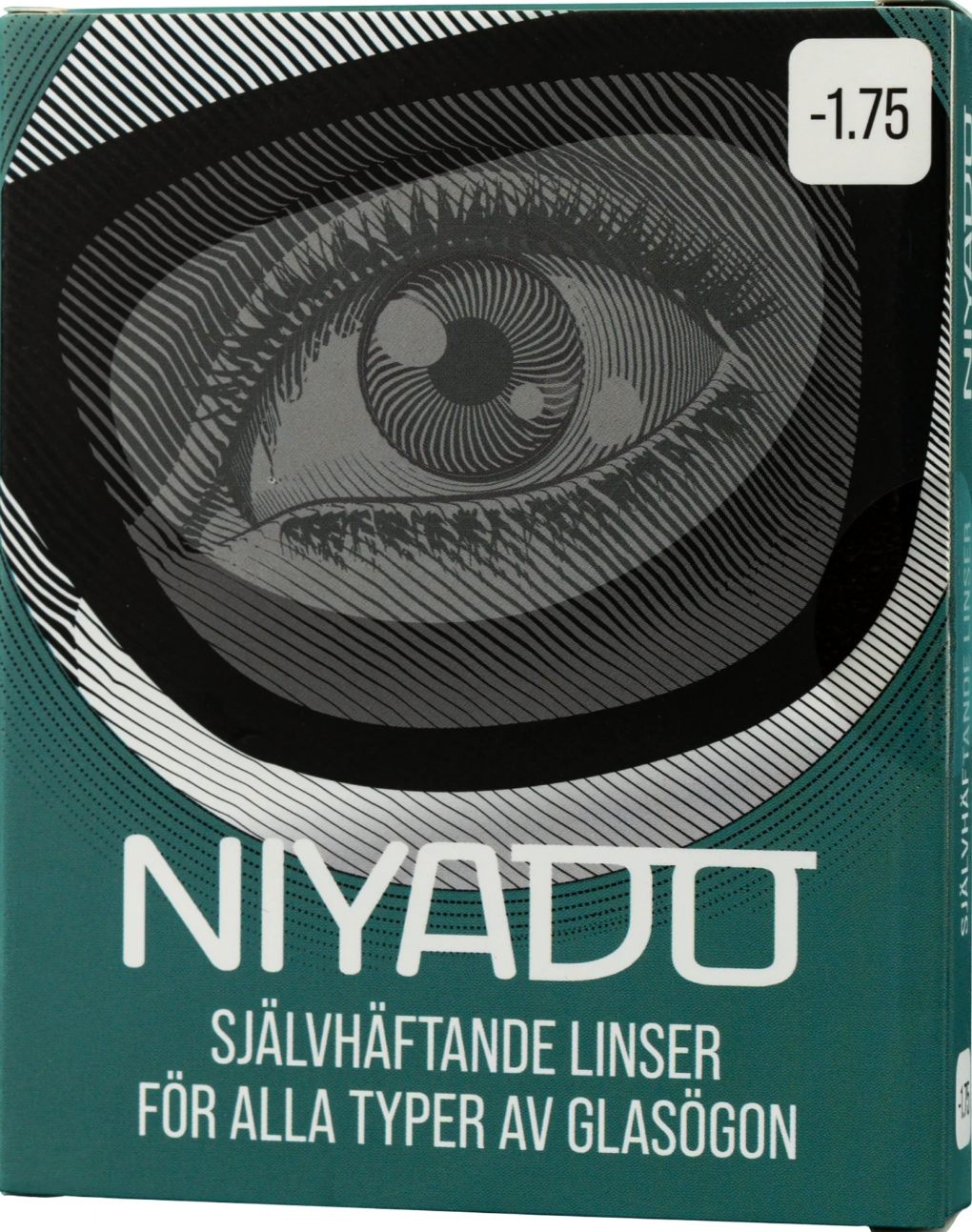 NIYADO Självhäftande Optiska Silikonlinser 1-par -1,75