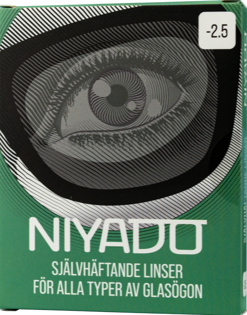 NIYADO Självhäftande Optiska Silikonlinser 1 par -2,5