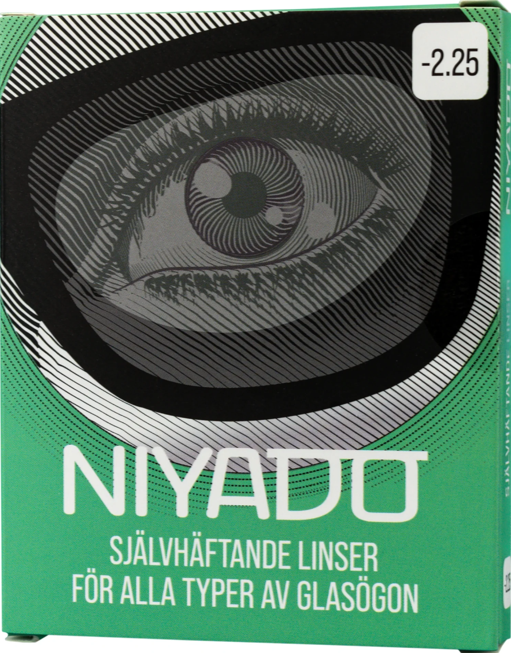 NIYADO Självhäftande Optiska Silikonlinser 1-par -2,25