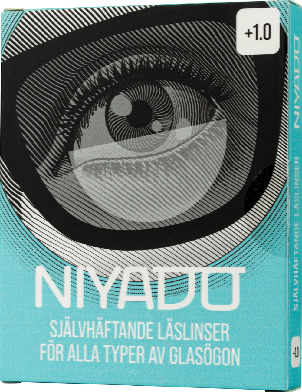 NIYADO Självhäftande Optiska Silikonlinser 1-par +1,0