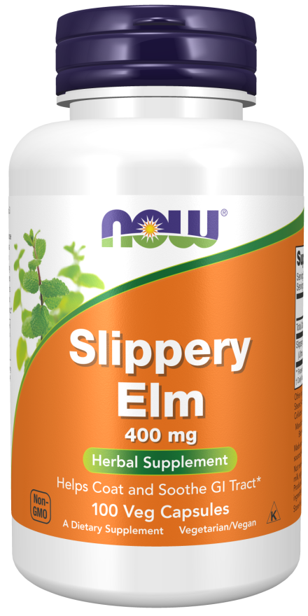 NOW Slippery Elm 400 mg 100 vegcaps
