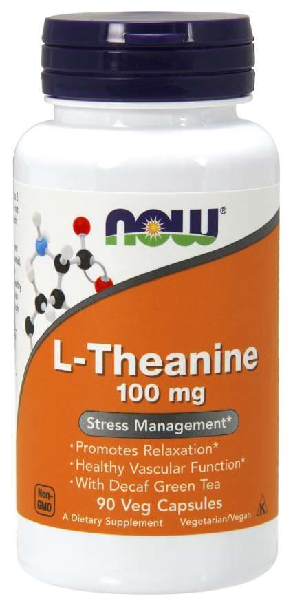NOW L-Theanine 100 mg 90 vegkapslar