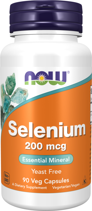 NOW Selenium 200mcg 90 vegkapslar
