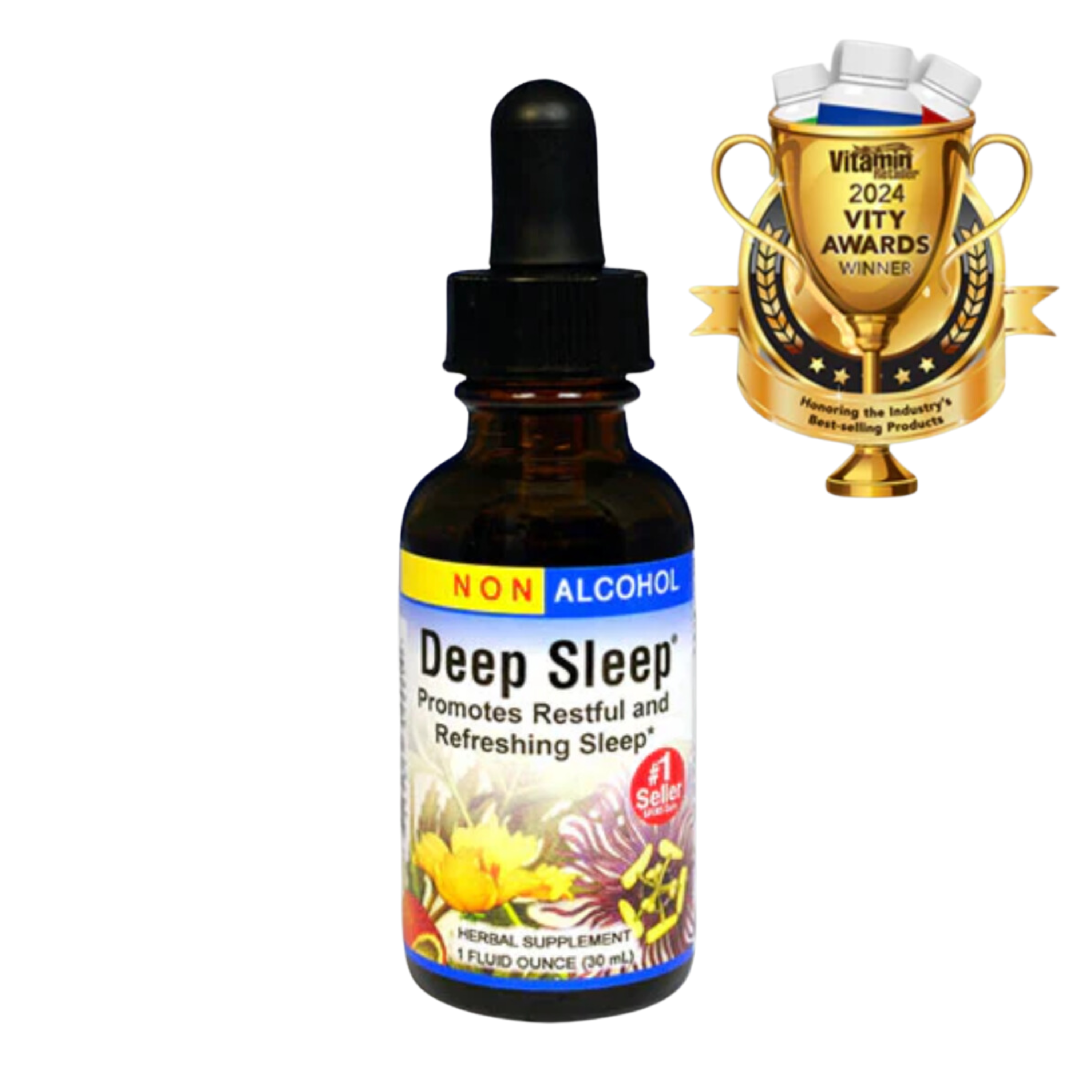 Herbs Etc. Deep Sleep® Non Alcohol Liquid Extract 1oz (30ml)
