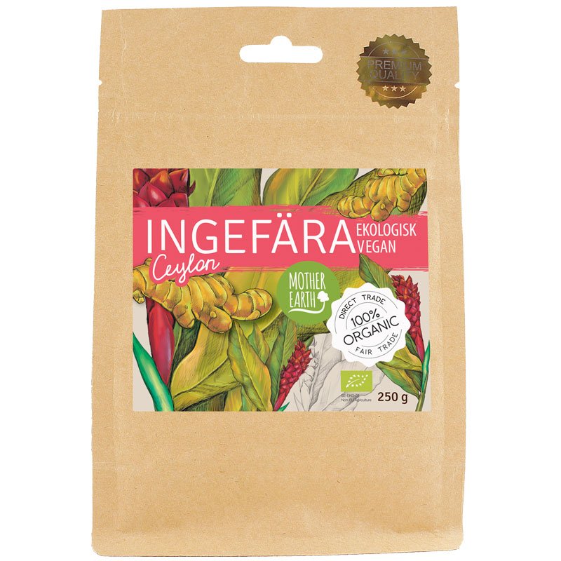 Mother Earth Ingefärapulver Premium EKO 250g
