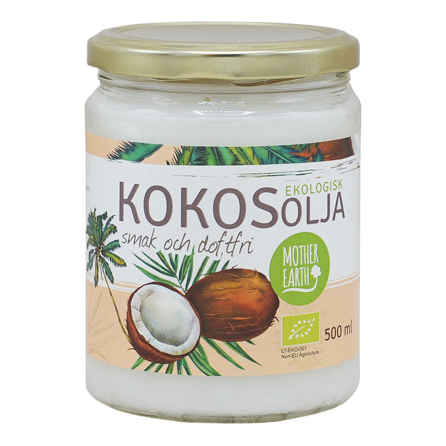 Mother Earth Kokosolja Smak & Doftfri EKO 500ml