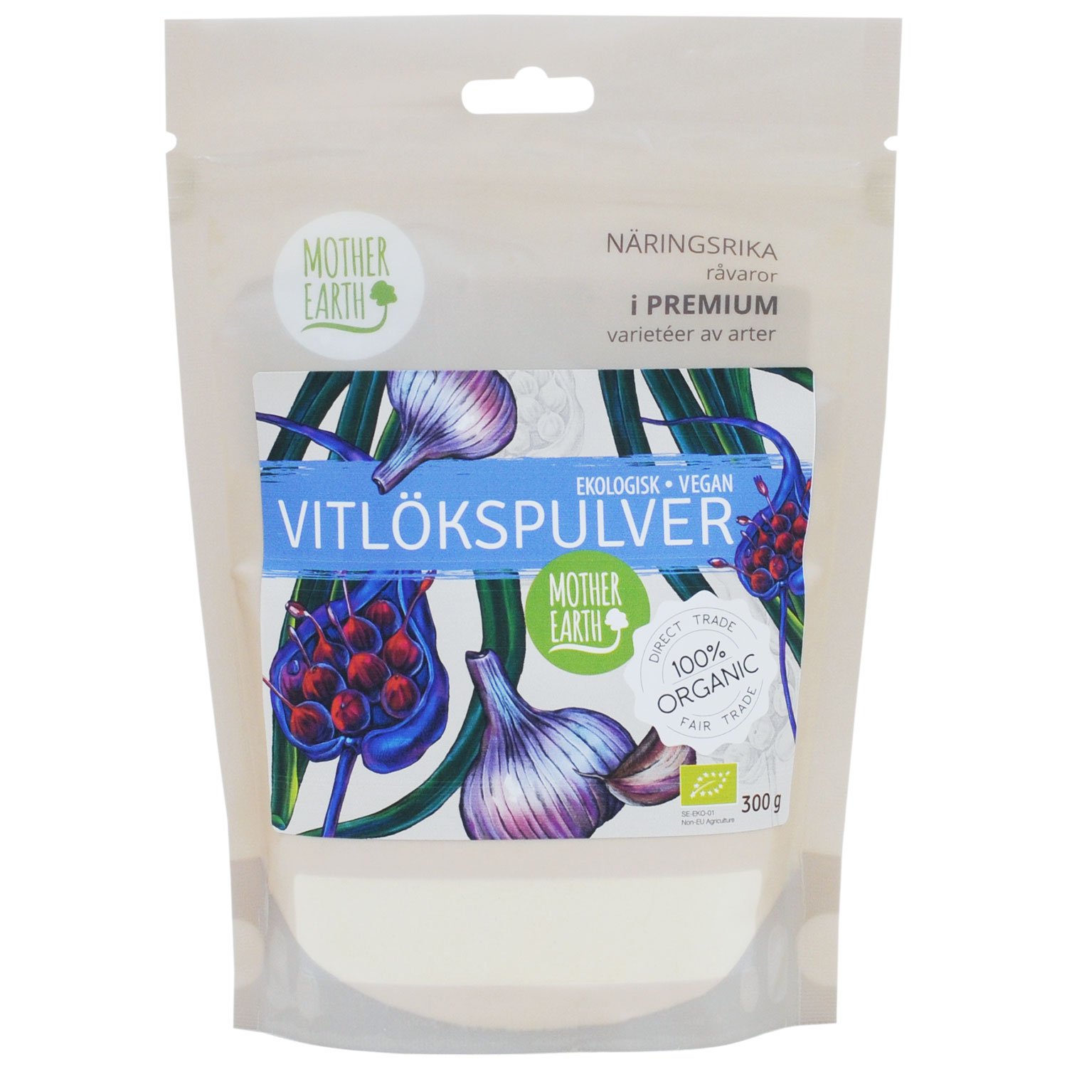 Mother Earth Vitlökspulver EKO 300g