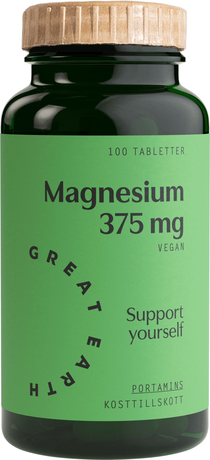 Great Earth Magnesium 375mg 100 tabletter
