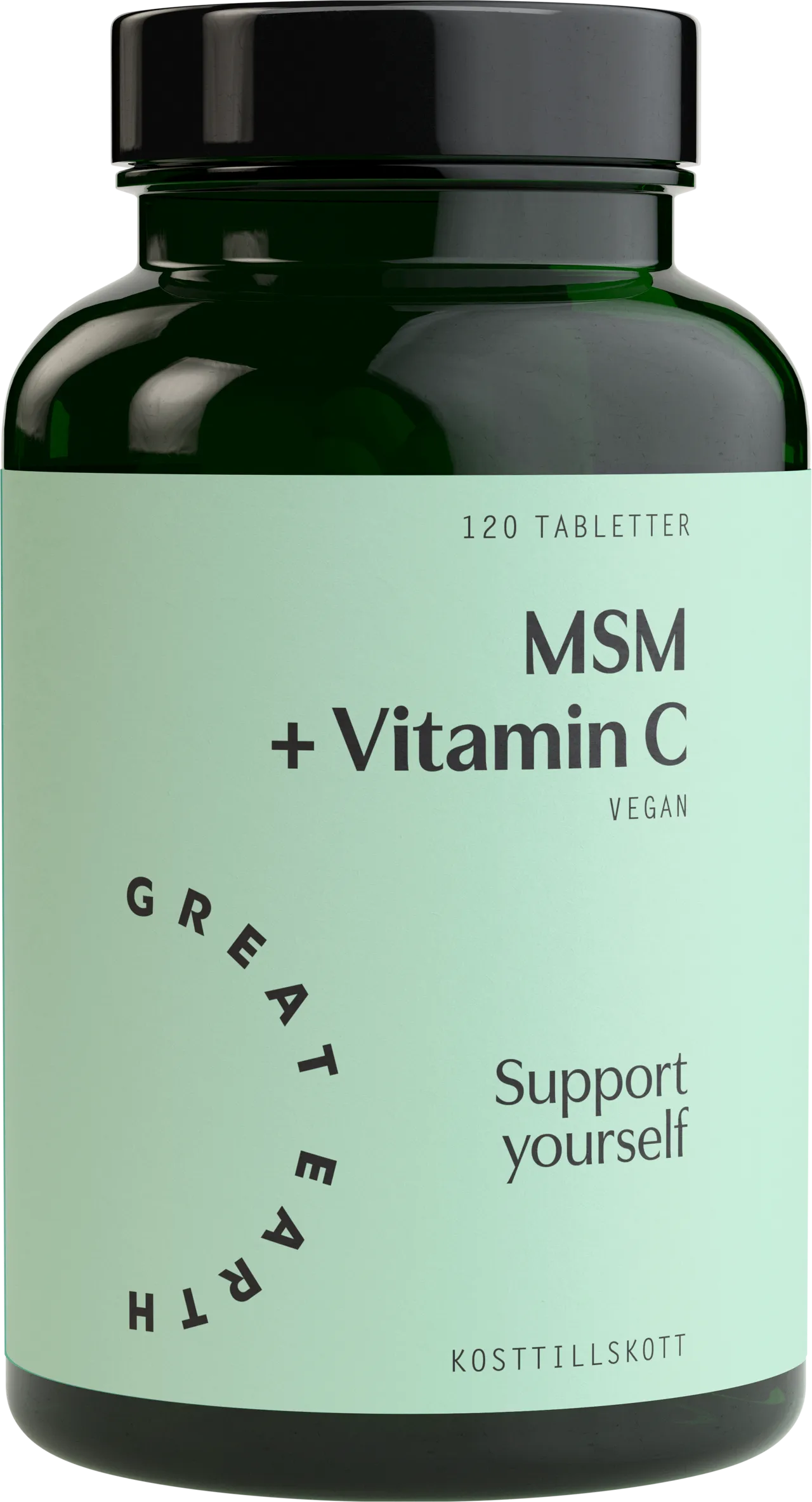 Great Earth MSM 1000mg + Vitamin C 120 tabletter