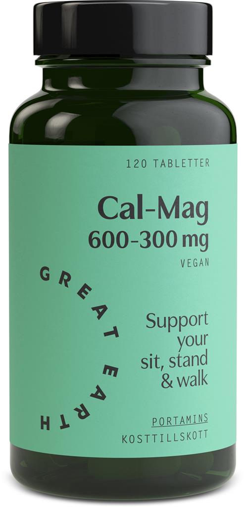 Great Earth Cal-Mag 600-300 mg 120 tabletter