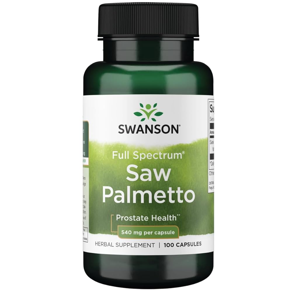 Swanson Saw Palmetto, 540mg 100 caps