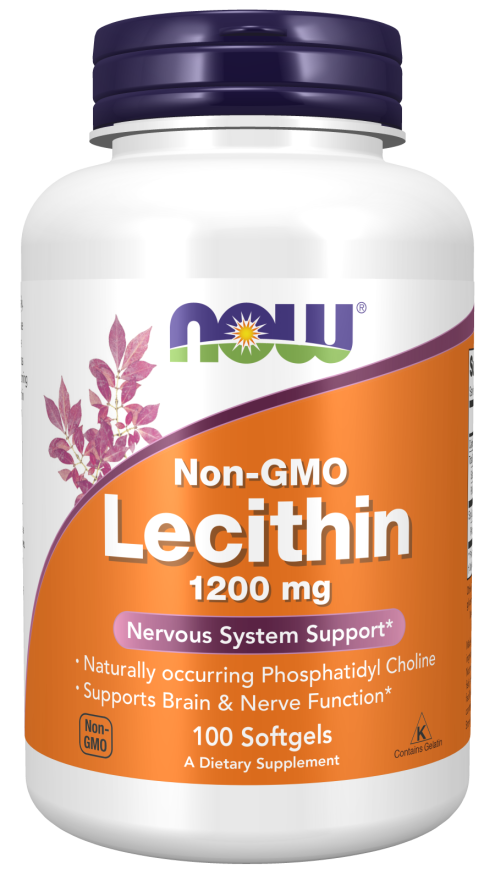 NOW Lecithin 1200 mg 100 Softgels