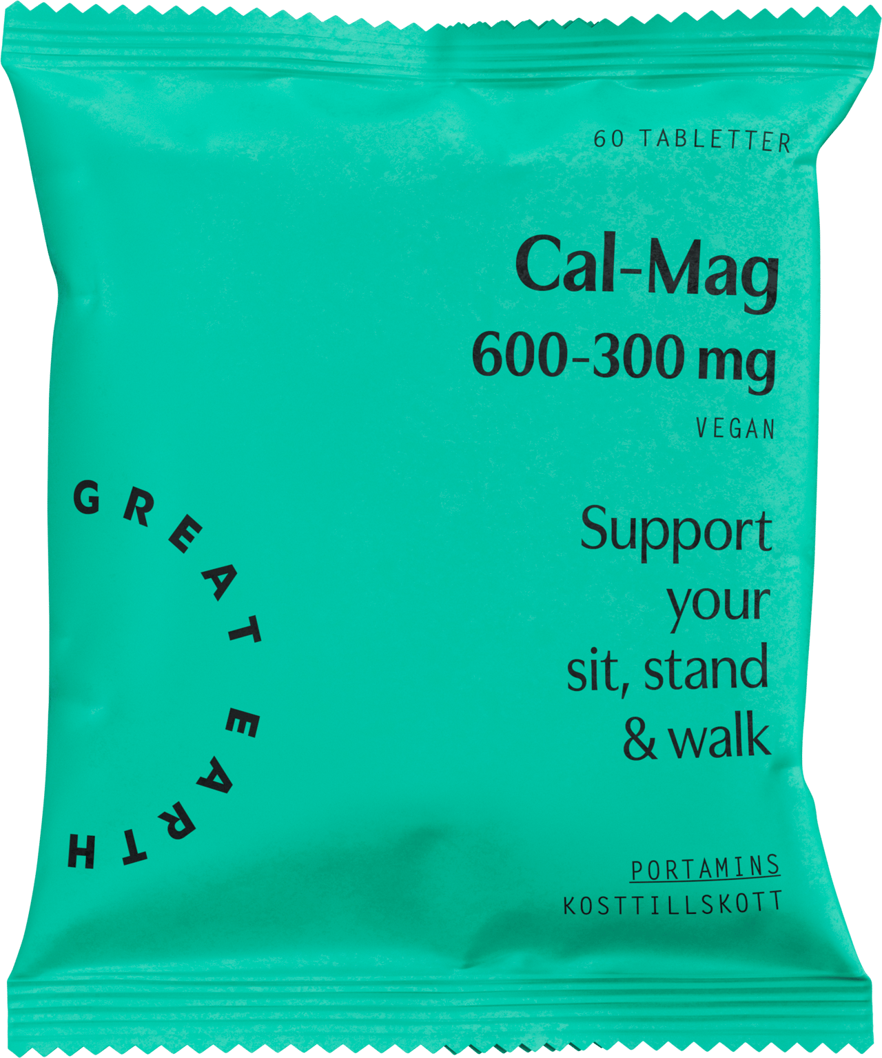 Great Earth Cal-Mag 600-300 mg 60 tabletter Refill