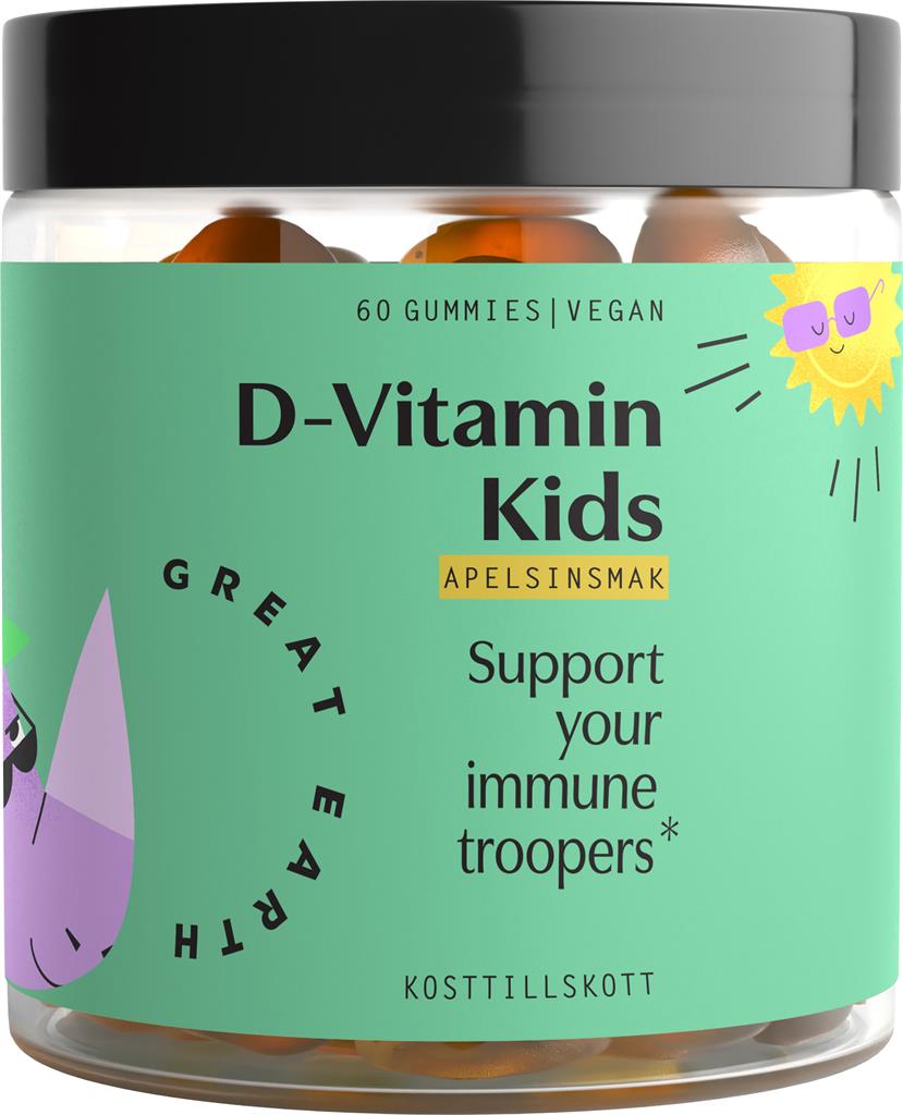 Great Earth D-Vitamin Kids, 60 st