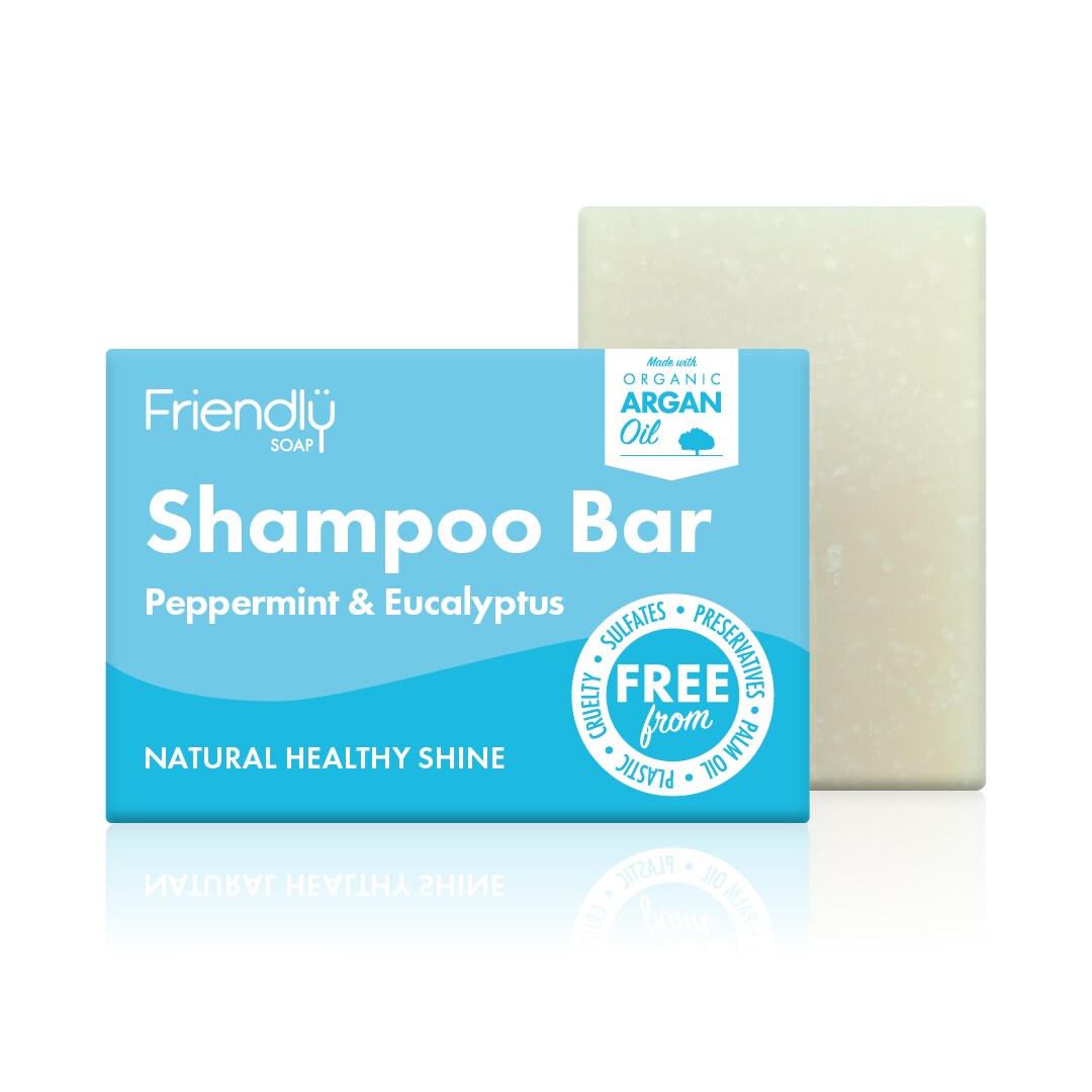 Friendly Soap Schampotvål Peppermint & Eucalyptus 95g