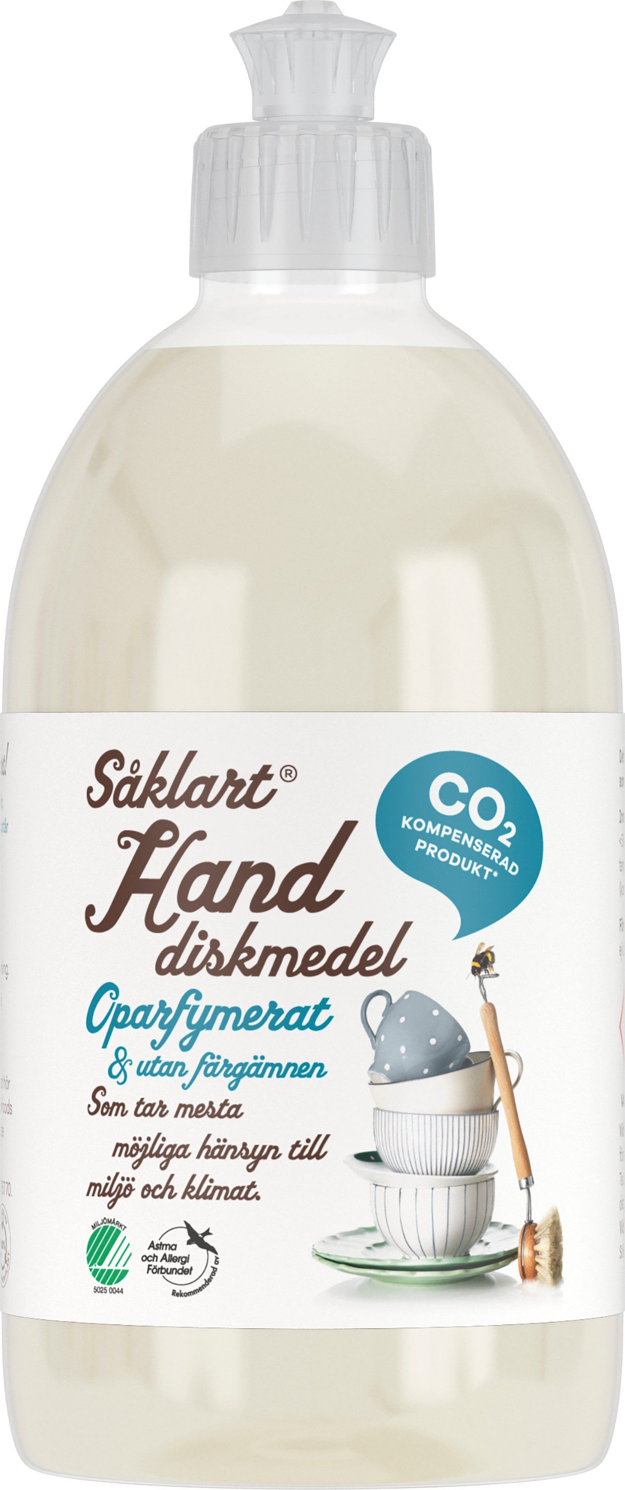 Såklart Handdiskmedel Oparfymerad 0,5l