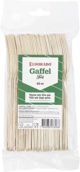 Eldorado Gaffel Trä 40p