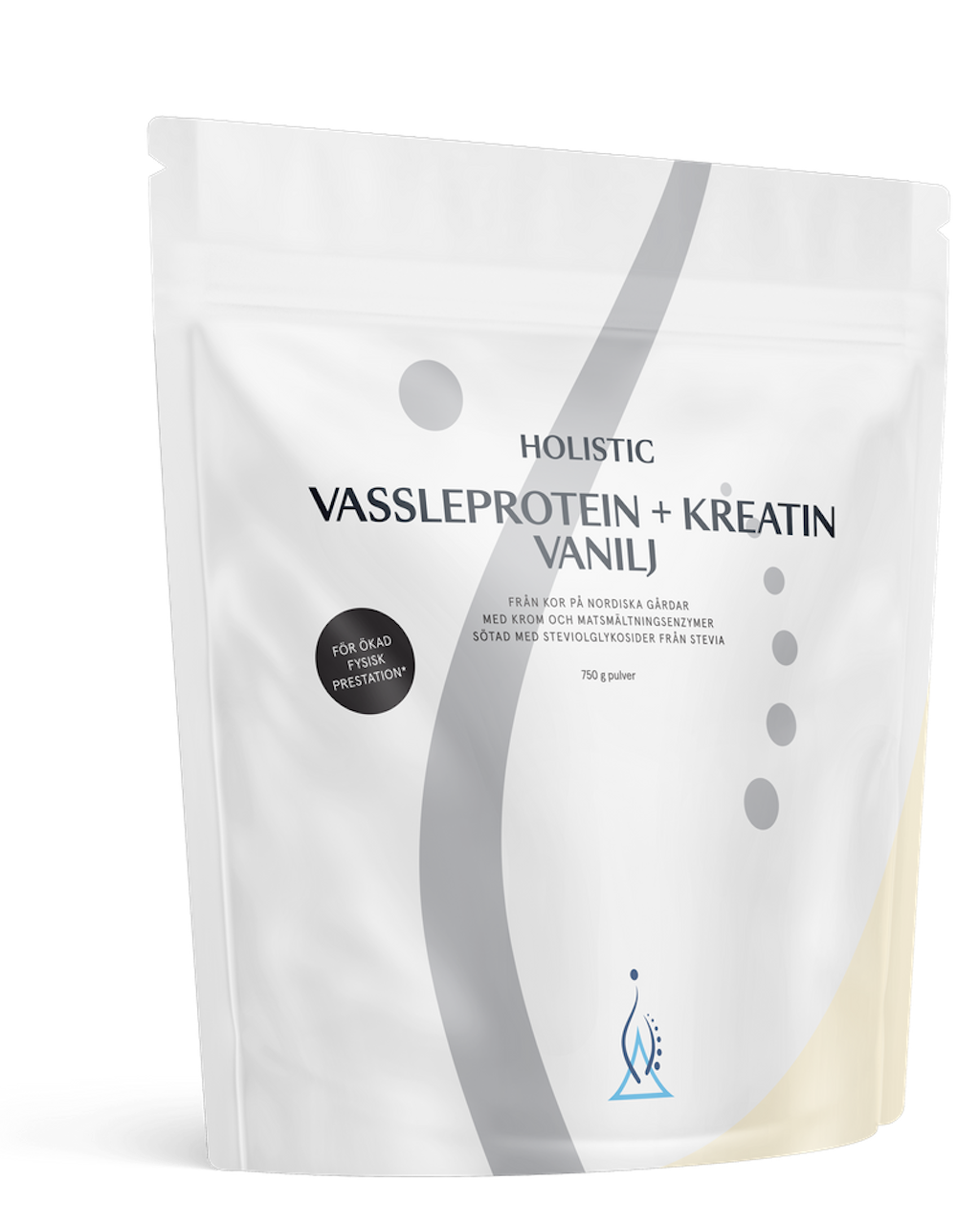 Holistic Vassleprotein + kreatin vanilj, 750g