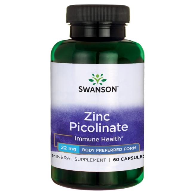 Swanson Zinc Picolinate 22mg 60 kap