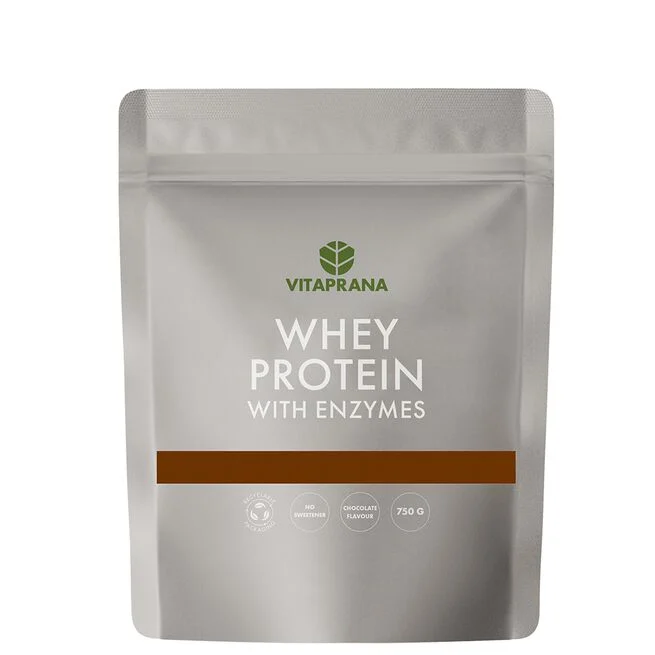 Vitaprana Whey Protein Vassleprotein med Enzymer 750 g Chocolate