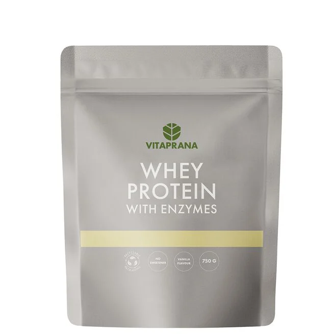 Vitaprana Whey Protein Vassleprotein med Enzymer 750 g Vanilla