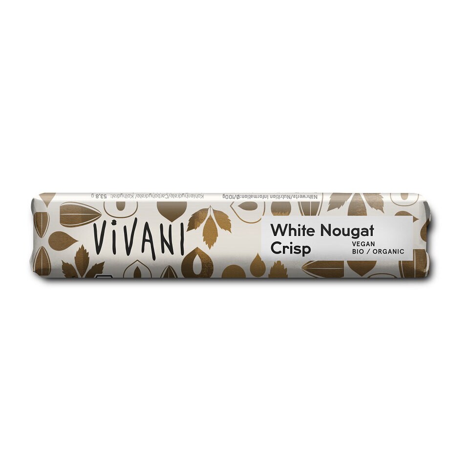 Vivani Vit Vegansk Choklad Nougatcrisp 35g