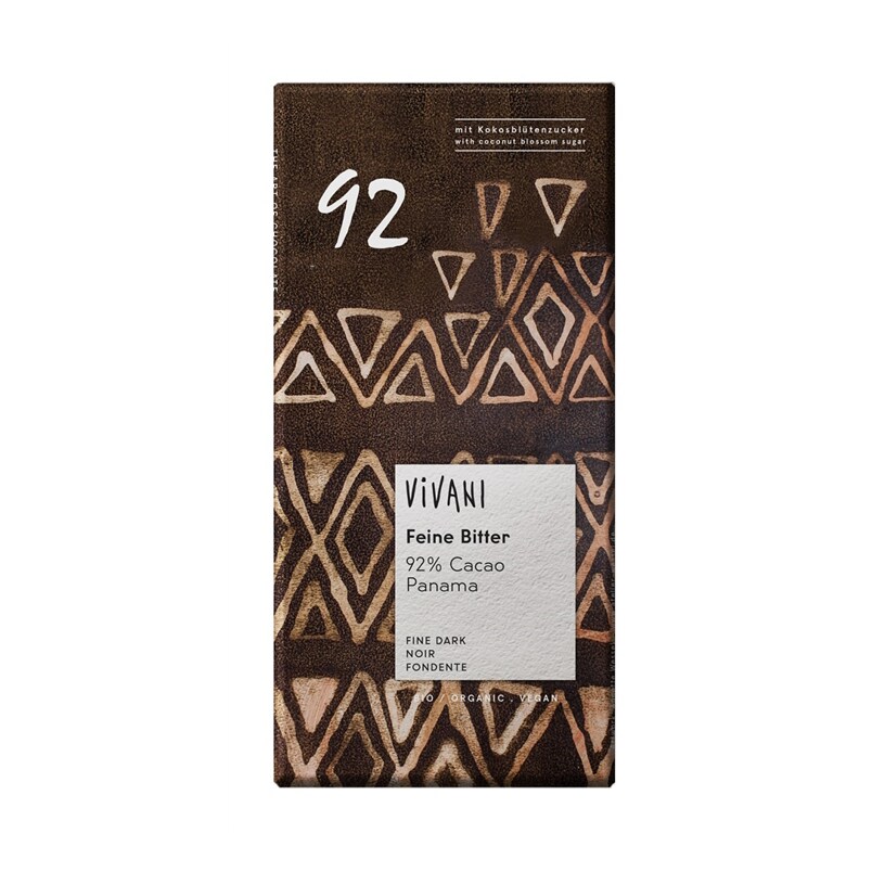 Vivani Mörk Choklad 92% 80g