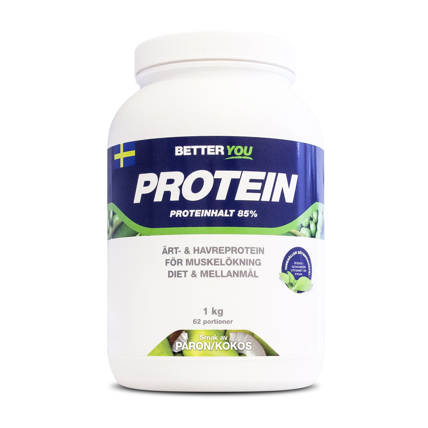 Better You Ärt-Havreprotein 1kg Päron/Kokos