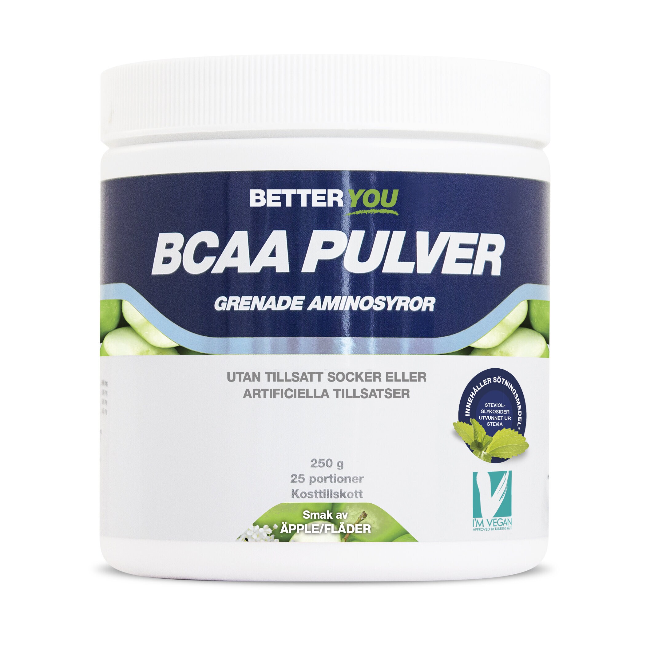 Better You Naturligt BCAA Pulver 250g Äpple/Fläder