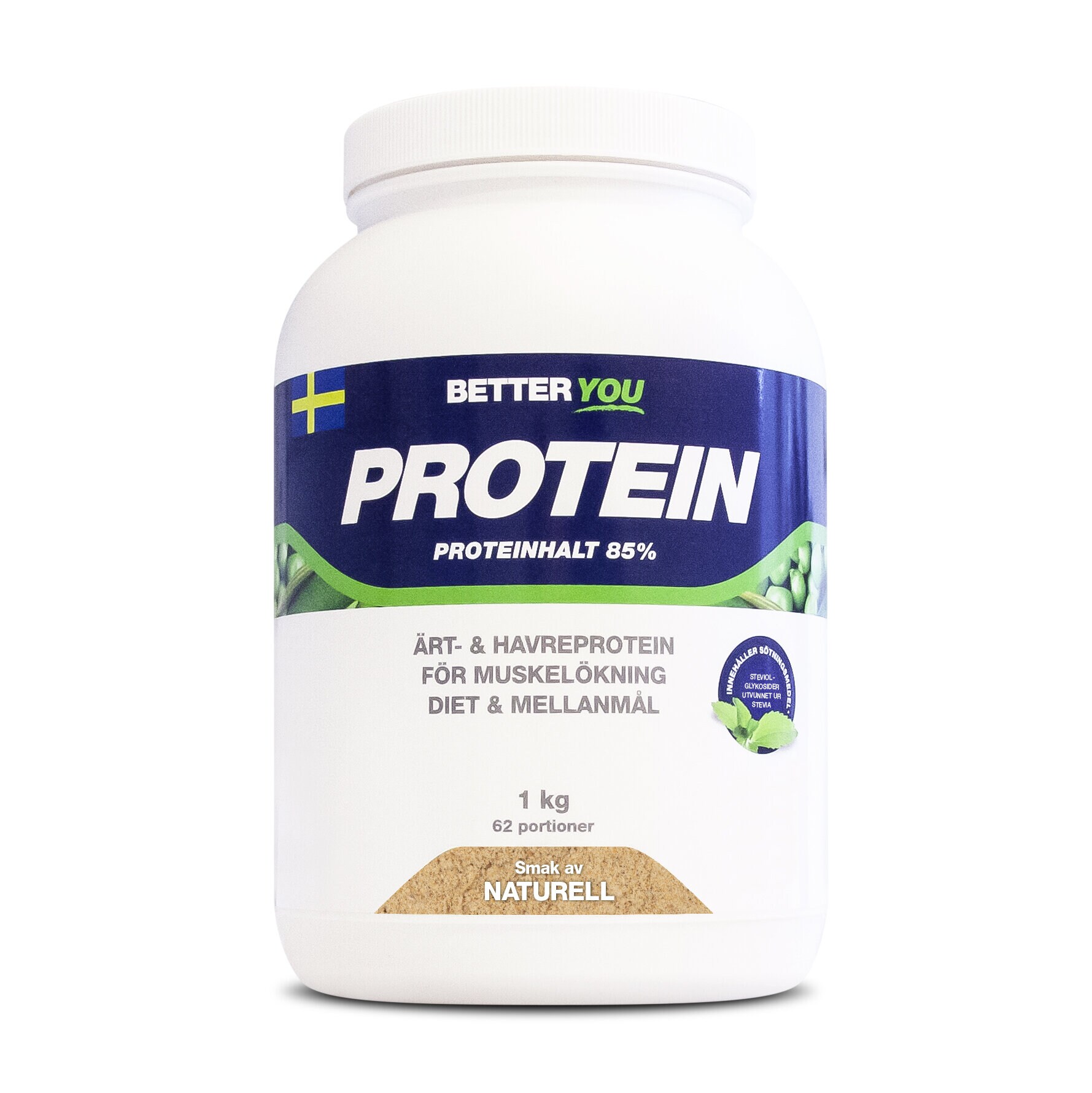 Better You Ärt-Havreprotein 1kg Naturell