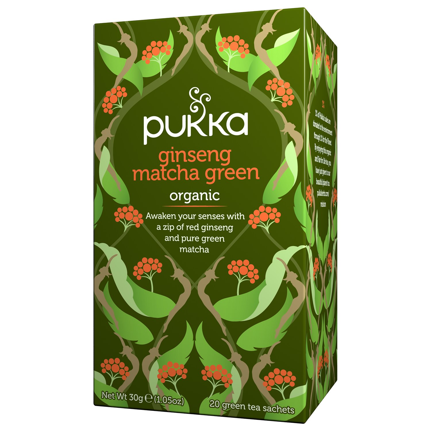 Pukka Te Ginseng Matcha Green 20 påsar