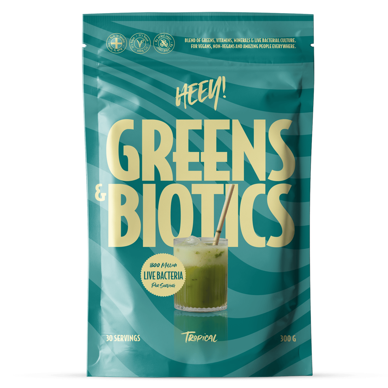 Heey! Greens & Biotics Superfood + Immune Booster 300g