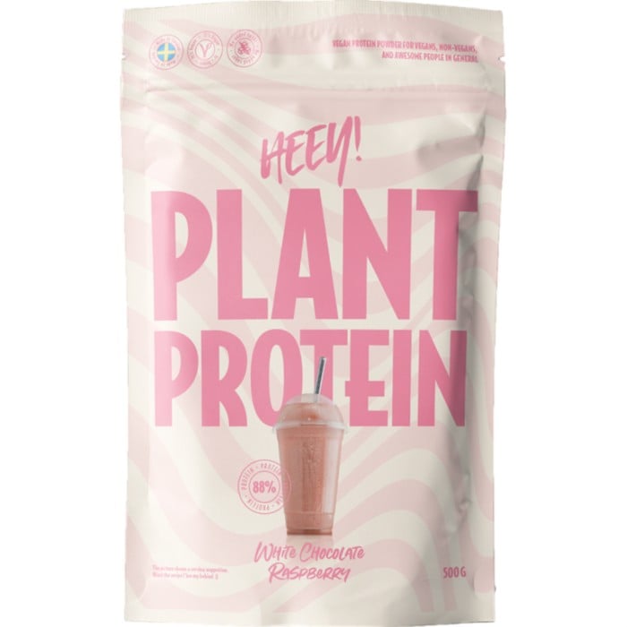 Heey! Veganskt Protein Vitchoklad Hallon 500 g