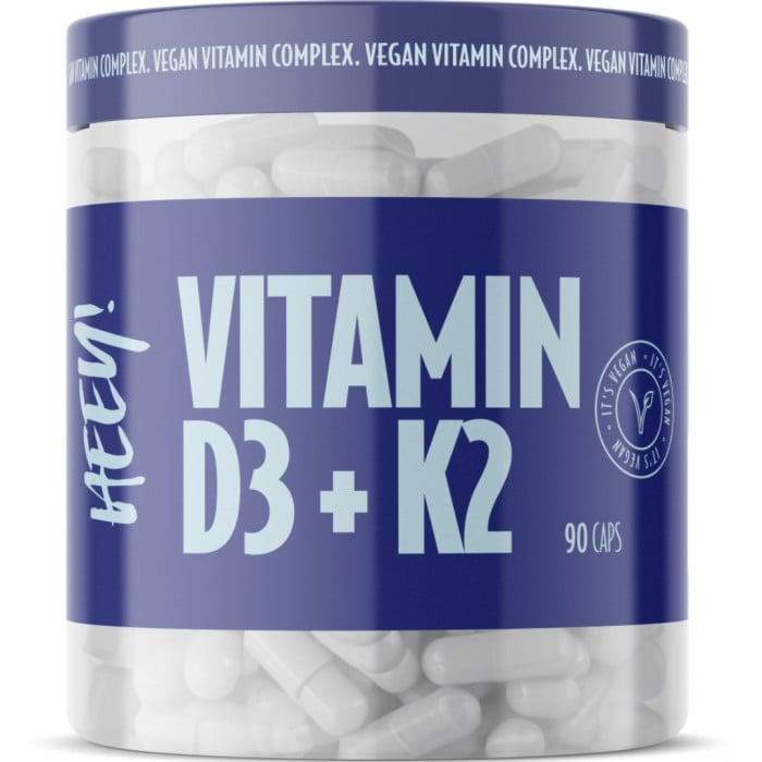 Heey! Vegansk Vitamin D3 + K2 med Superfruits 90 kapslar