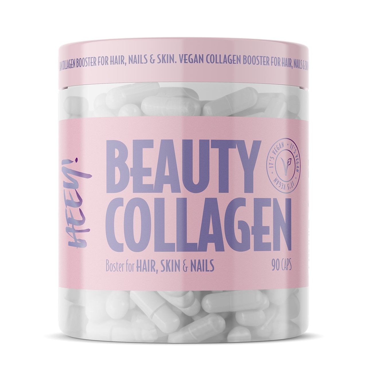 Heey! Beauty Collagen + Hyaluronsyra Veganskt Kollagen 90 kapslar