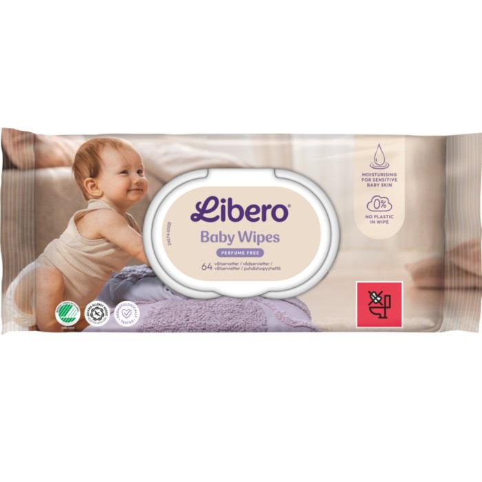 Libero Våtservetter Singelpack 64 st