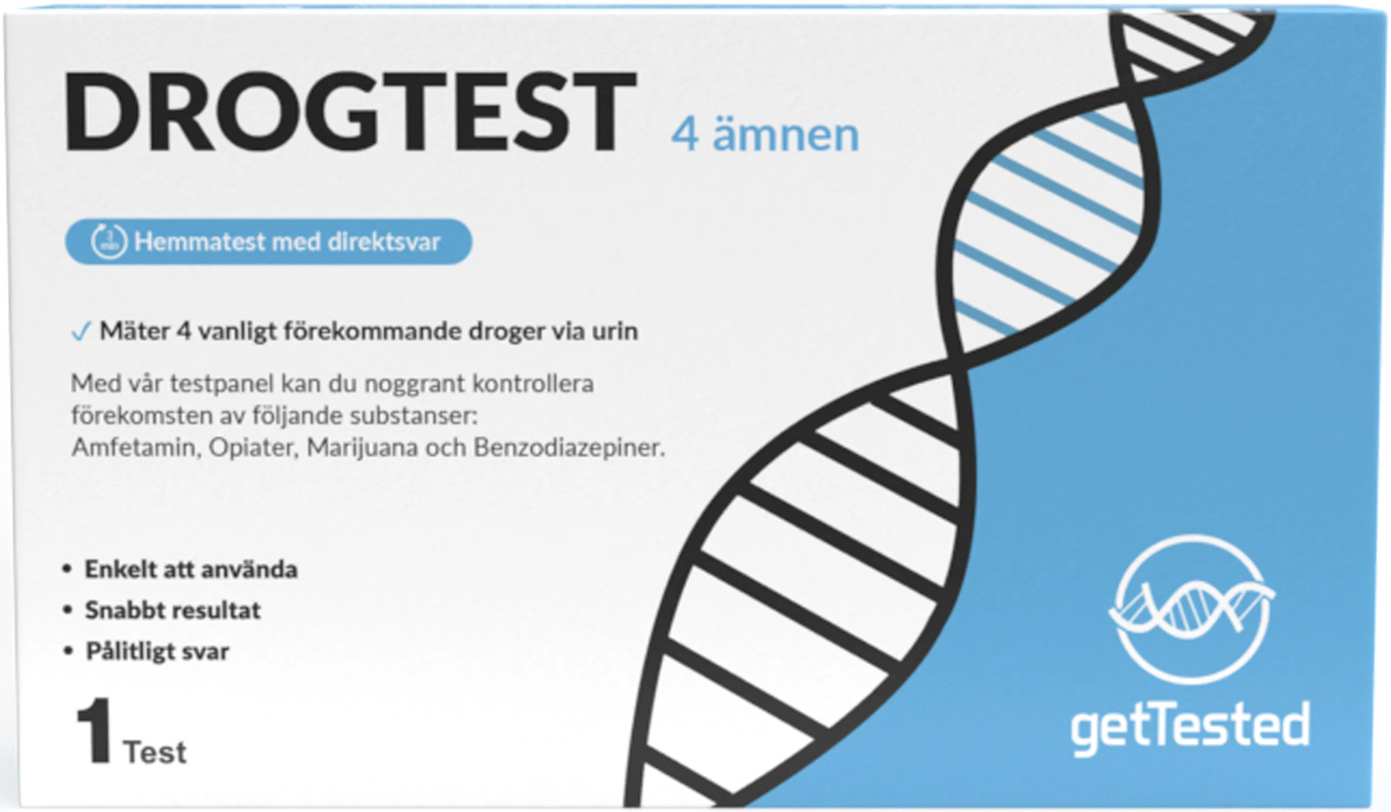 Get Tested Drogtest 4-combo, 1 st