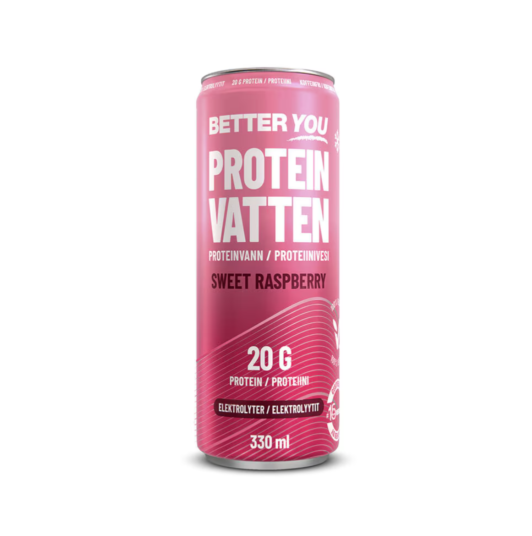 Better You Proteinvatten Sweet Raspberry Elektrolyter 330ml