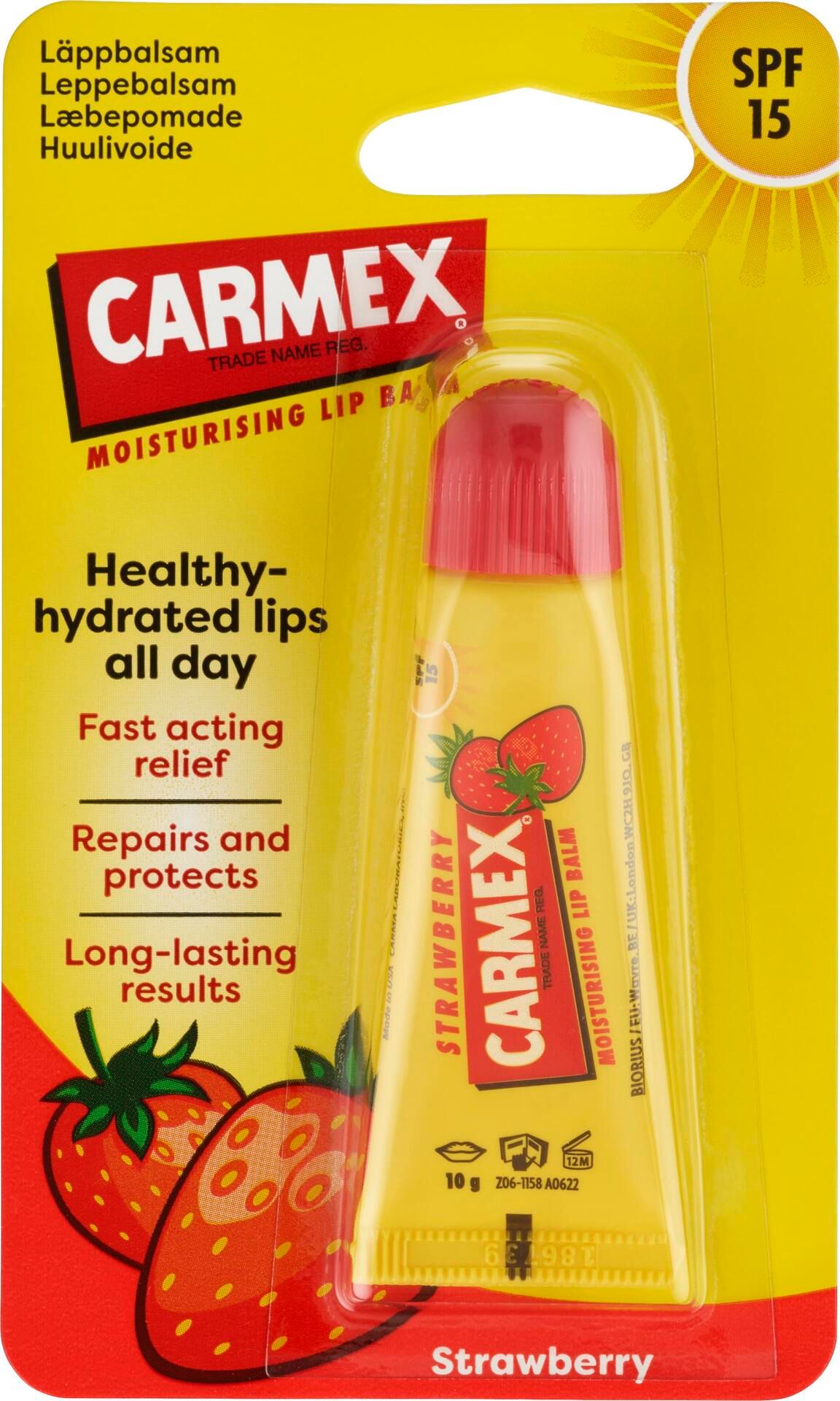 Carmex Strawberry Lip Balm Tube