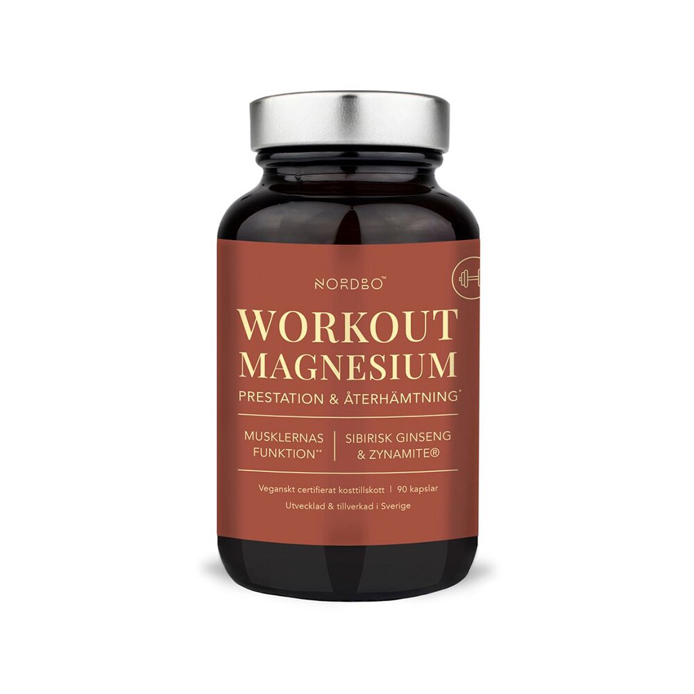 Nordbo WorkOut Magnesium 90 kapslar