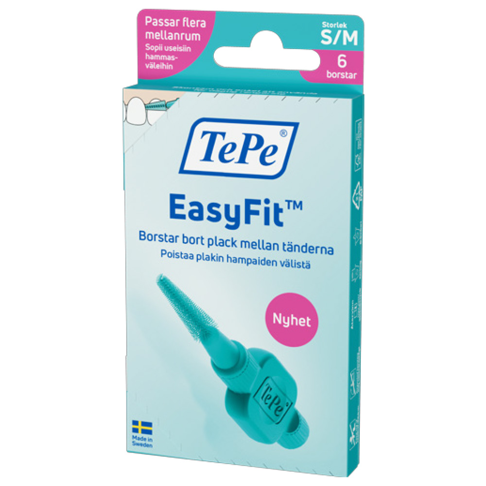 TePe Easy Fit Mellanrumsborste S/M 6-pack