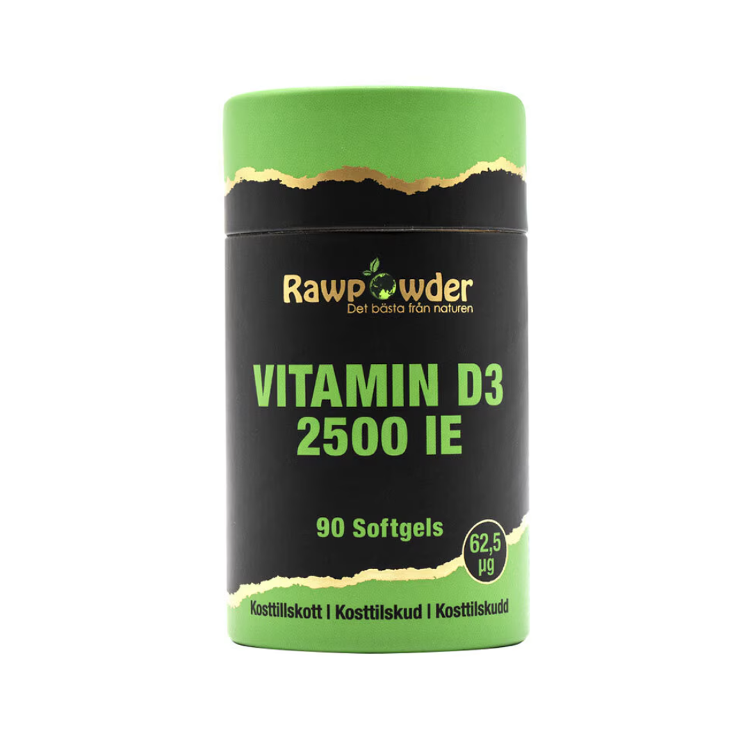 Rawpowder Vitamin D3 2500 IE 90 Softgels